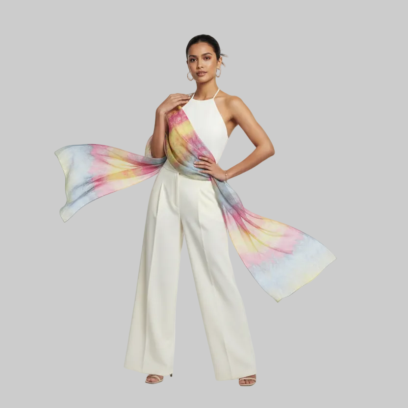 Multi Coloured Scarf | Vibrant & Fashionable Accessory for Every Season | Soft neck wrap for Women