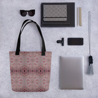 Handmade Floral Print Tote Bag: Spacious Ladies Bag