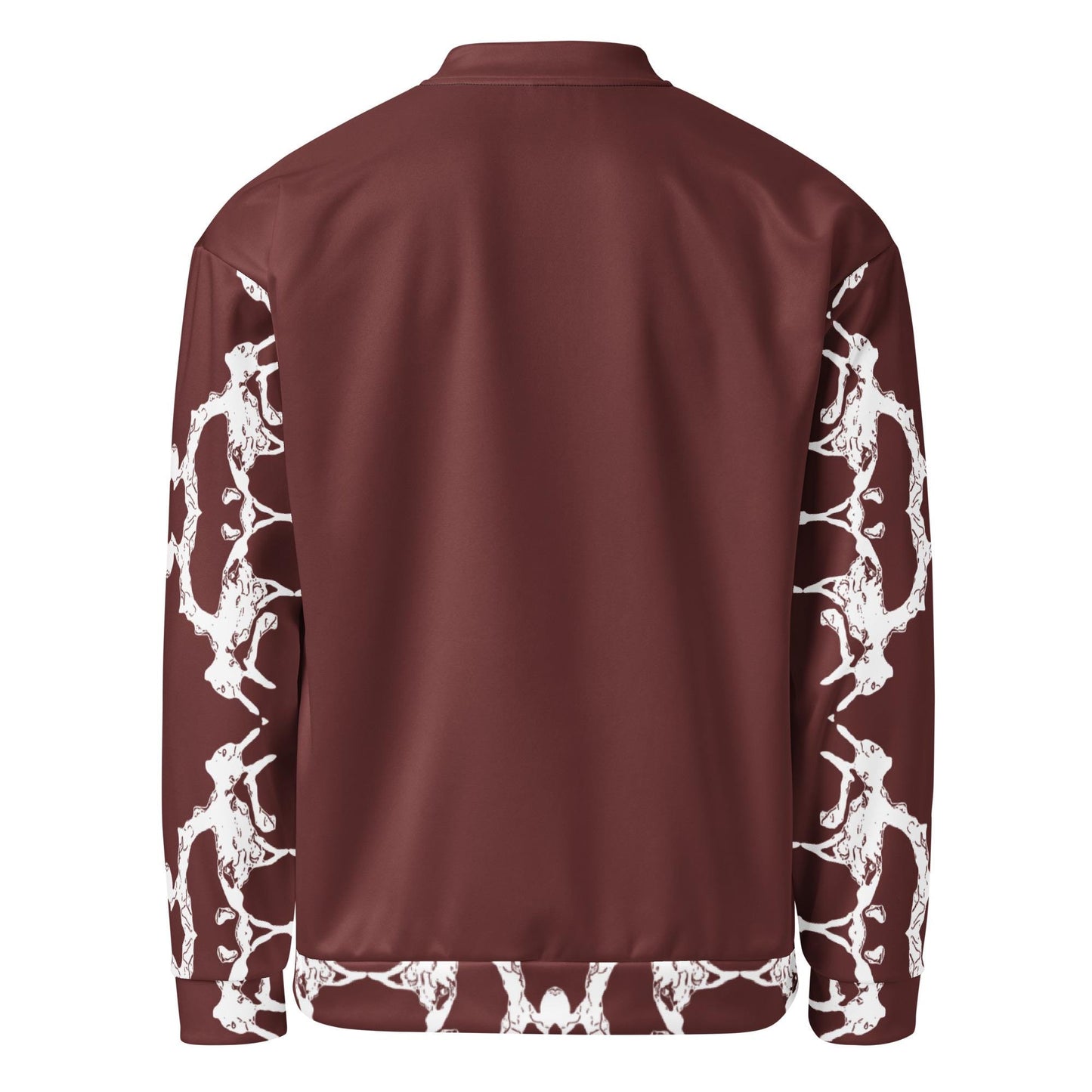 Abstract Print Bomber Jacket: Lightweight Casual Wear