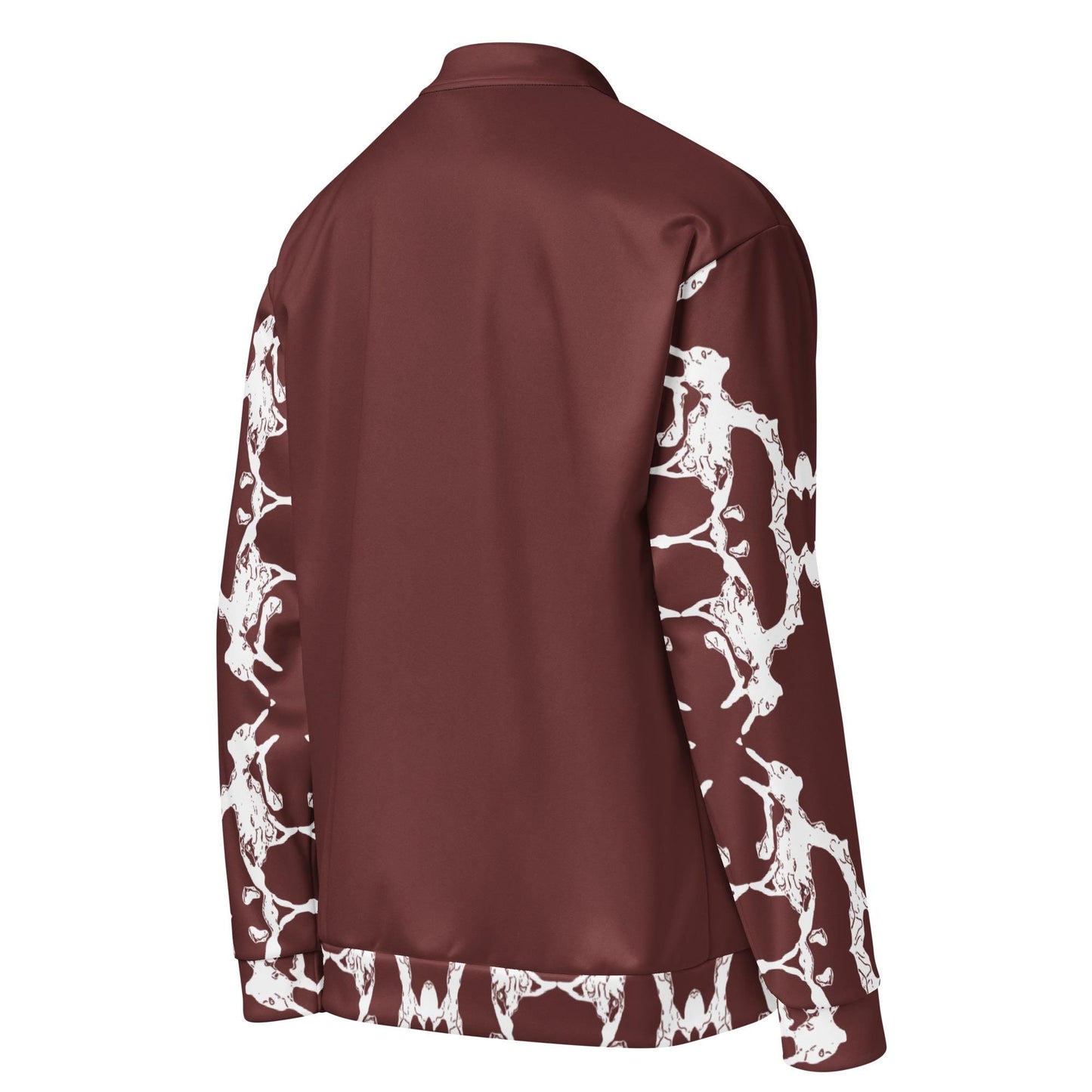 Abstract Print Bomber Jacket: Lightweight Casual Wear