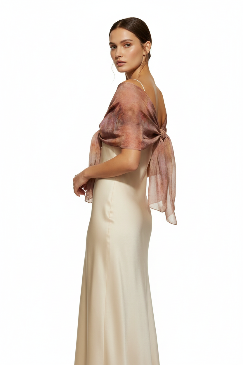 Hand-Dyed Silk Scarf: Lightweight Elegant Accessory