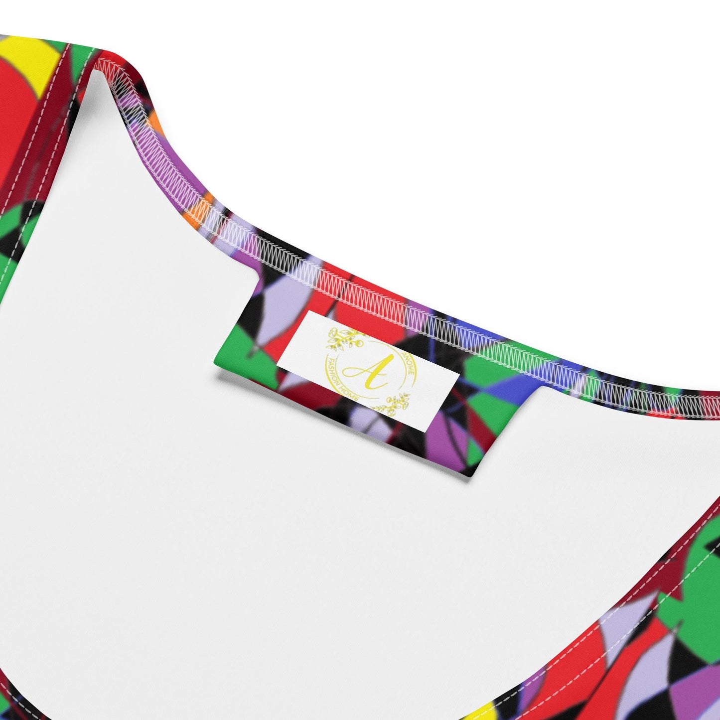 Bodycon dress-Colourful Abstract Pattern Sleeveless Mini Dress - Chic Summer Style