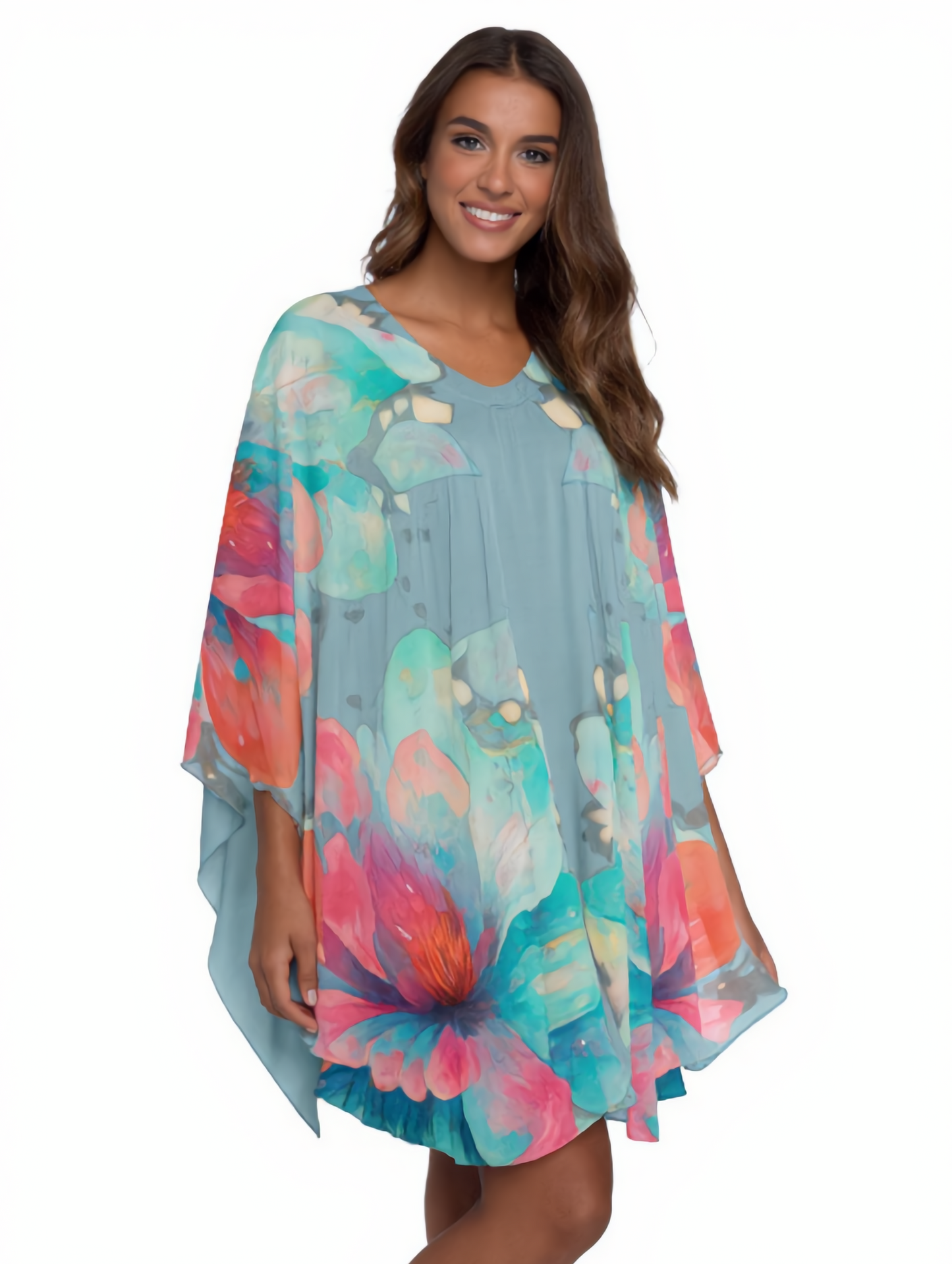 Kaftan Floral Beach Top- Everyday Top