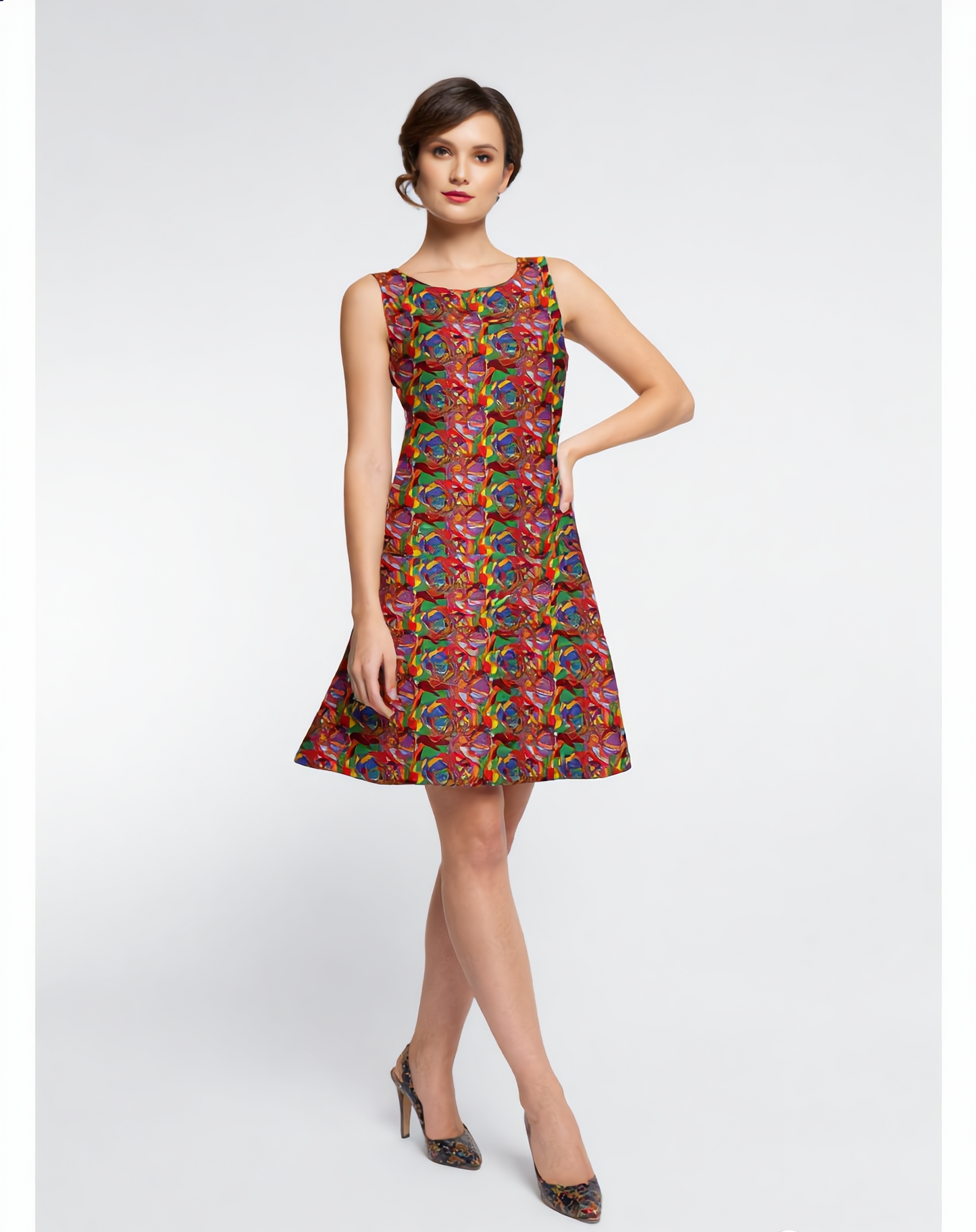 Colourful Kaleidoscope Women's Casual Dress
