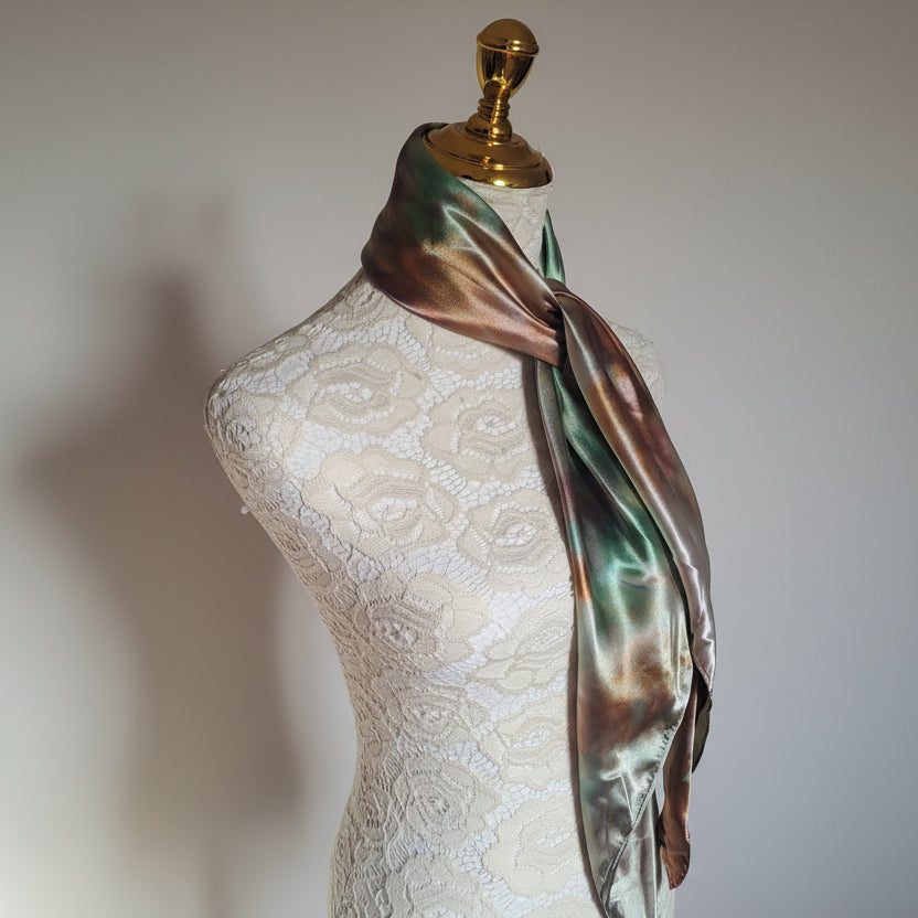 Satin silk scarf