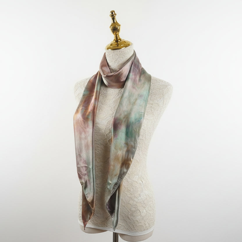 Satin silk scarf