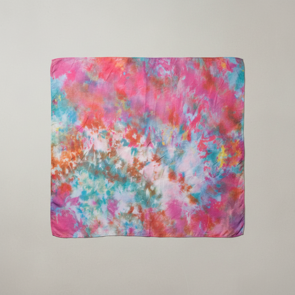 Blush Spectrum Silk Square Scarf