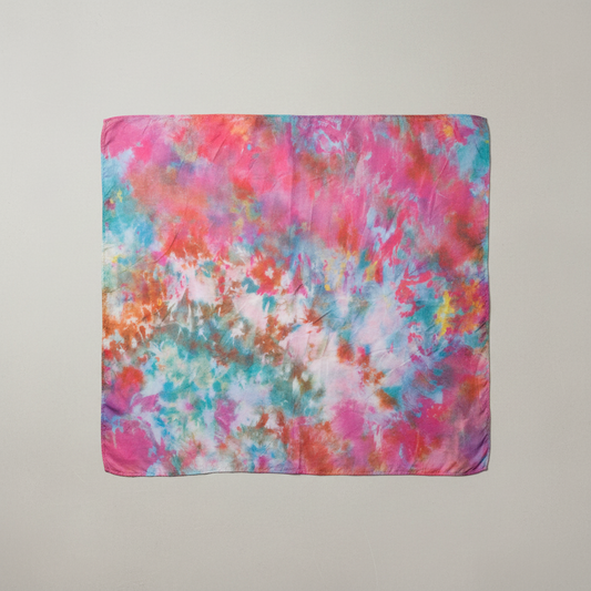 Blush Spectrum Silk Square Scarf