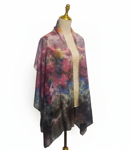 Silk Scarves- Multi-Coloured Rainbow Scarf