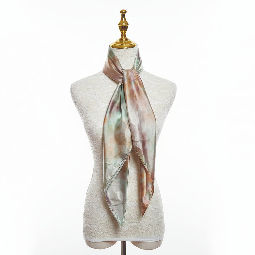 Satin silk scarf