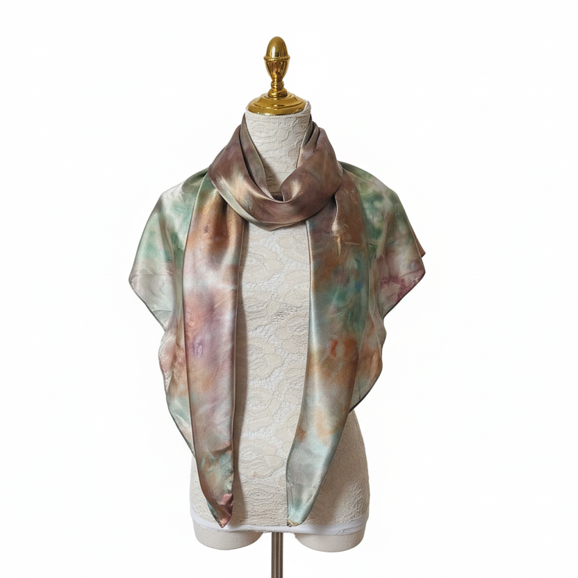 Satin silk scarf