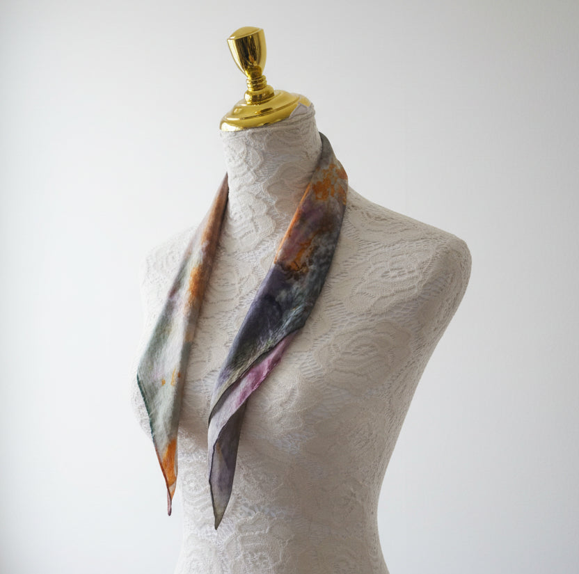 The Earth-Toned Ethereal Silk Scarf