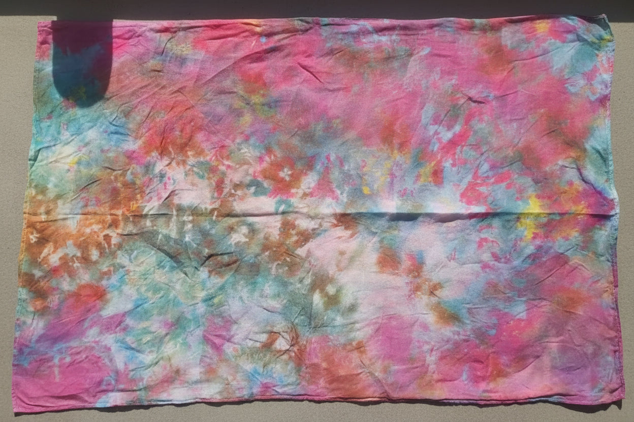 Blush Spectrum Silk Square Scarf