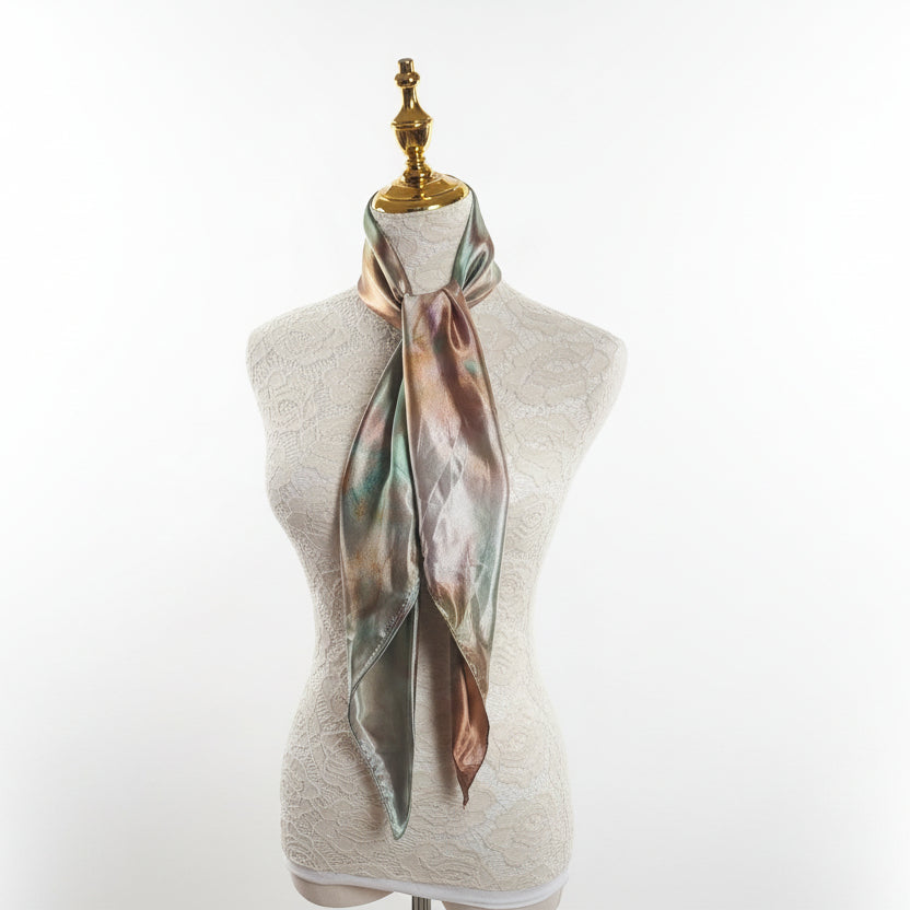 Satin silk scarf