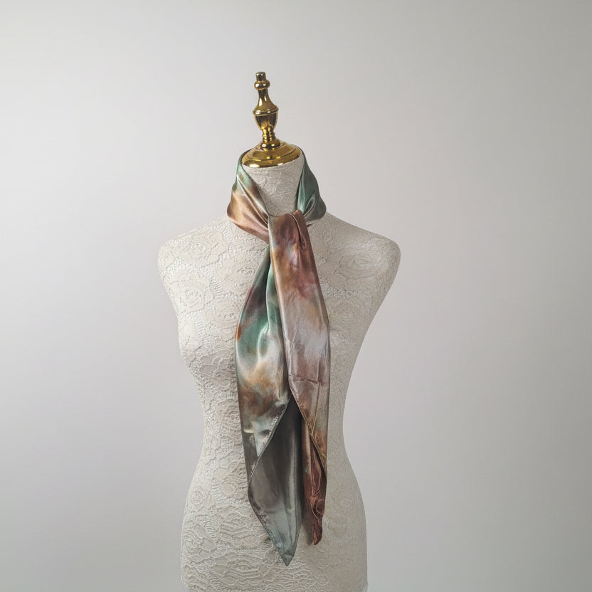 Satin silk scarf