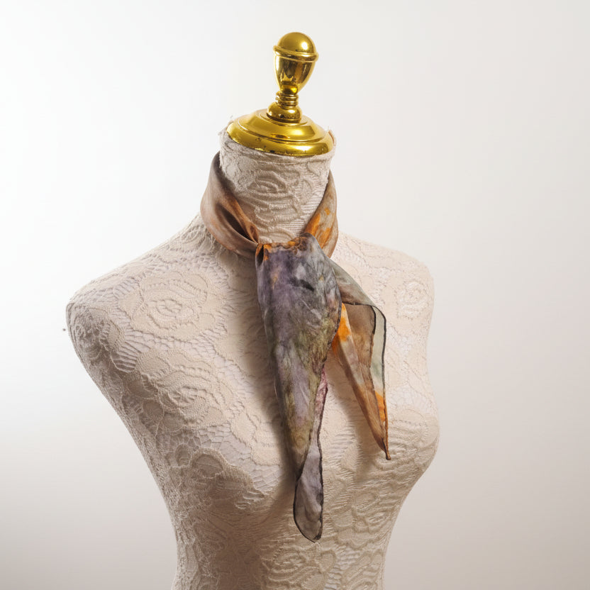 The Earth-Toned Ethereal Silk Scarf