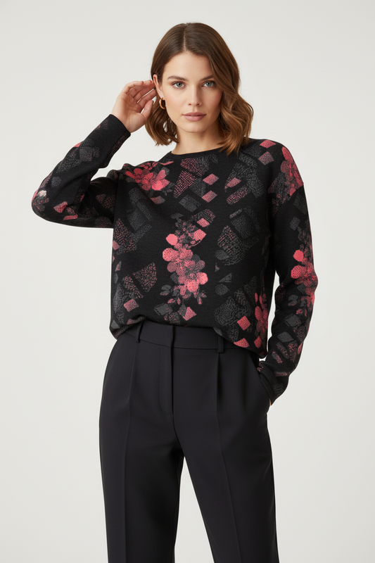 Women’s straight bottom knitted sweater