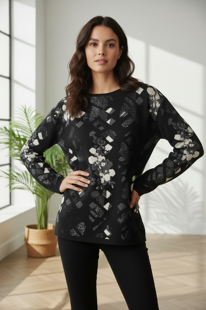 Women’s straight bottom knitted sweater