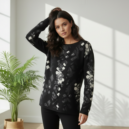 Women’s straight bottom knitted sweater
